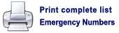 Print Emergency Numbers